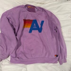 Aviator Nation Lavender Sweatshirt with Logo